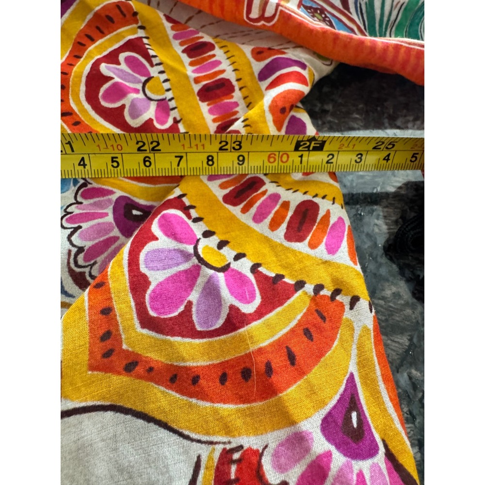 Johnny Was Michaella Peasant Blouse Avelar Tropical Print Top C18826-4 Small NEW - Picture 9 of 11